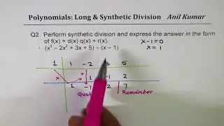 Polynomial Long and Synthetic Division Test Practice