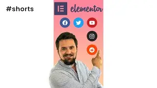 Cool Social Icons Elementor #shorts