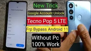 Frp bypass Tecno Pop 5 LTE android 11 2022 New Method