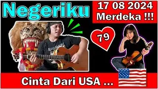 ❤️ MERDEKA ‼️ Negeriku (HUT Ke-79 RI) Alip Ba Ta & Jess Mancuso | Reaction Collab | Cinta Dari USA 🎉