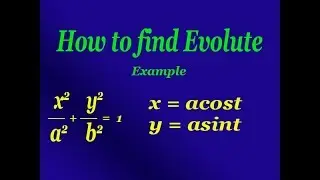 How to find Evolute good example (PART-1)