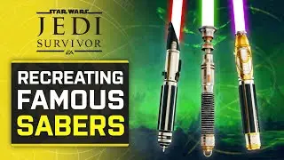 Recreating the BEST famous lightsabers in Jedi: Survivor...