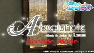 Hatsune Miku: Project DIVA Mega Mix [Arcade Mode] - Absolunote (NORMAL) [60 FPS]