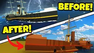 Tsunami Ship Sinking Survival & Wreckage Exploration in Stormworks!