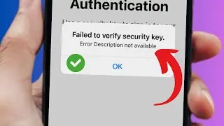 Fixed✅ Apple ID error Description is not available | Verification Failed Apple ID