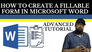 How to Create Fillable PDF Form in Microsoft Word