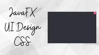 JavaFX UI Design CSS #3 - dragging undecorated window on custom top bar