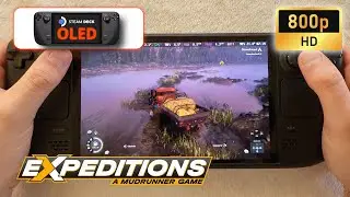 Steam Deck OLED | Expeditions: A MudRunner Game | 800p | Medium settings