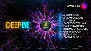 Deep Eye Audio React Spectrum Visualizer  | After Effects Template