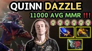 🔥 QUINN DAZZLE Midlane Highlights IMMORTAL 1 🔥 Cooking Pub 11000 AVG MMR - Dota 2