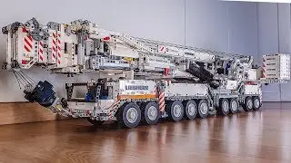 Lego Technic Liebherr LTM 11200 Crane Boom test MOC by Jeroen Ottens