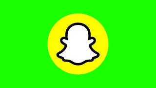 snapchat logo animation green screen