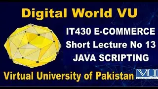 IT430 E-Commerce Short Lecture No 13