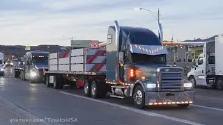 Truck Spotting in Arizona, busy winter traffic, Trucks USA