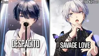 Collaboration Nightcore - Savage Love ✘ Despacito (Mashup/Lyrics)