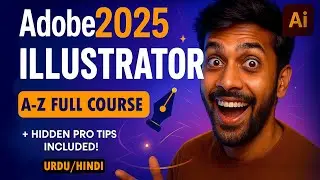 Adobe Illustrator 2025 Full Course in Urdu/Hindi | A to Z Graphic Design Training for Beginners