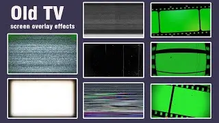 Old TV Screen Grain Overlay Film Reel static noise | No Copyright