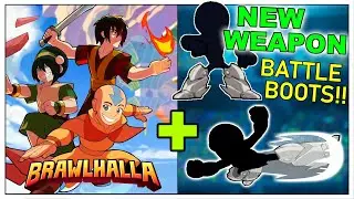 AVATAR x BRAWLHALLA + NEW WEAPON: BATTLE BOOTS Full Reveals + Reaction!!