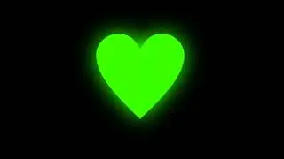 Glowing Green Heart Overlay