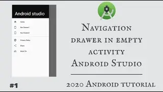 How to add navigation drawer in empty activity in android studio [ Part -1 ]