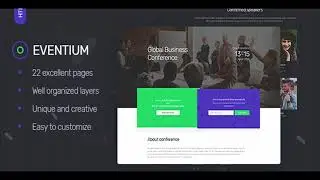 Eventium - Responsive Events HTML5 Template | Themeforest Website Templates and Themes