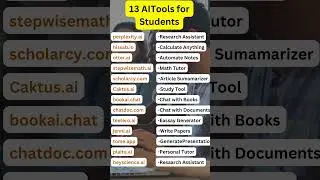 13 AI tools for students