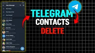 telegram contact delete kaise kare || how to telegram contact delete 2024