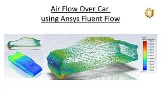 Air flow over car using Ansys Fluent Flow.