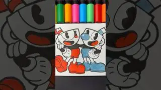 Drawing Mugman / Cuphead ( #shorts #cuphead )