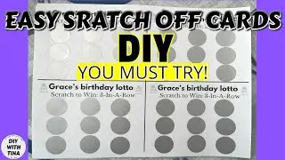 ☺️ DIY easy scratch off cards using scratch off stickers