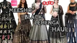 Meesho Black Lehenga Haul 😍 | Designer Lehenga Haul Meesho (part-2) #meeshohaul #lehenga #viralvideo