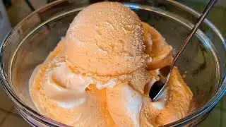 Homemade Orange Ice Cream