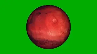 green screen mars planet spinning