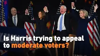 Is Harris trying to appeal to moderate voters?