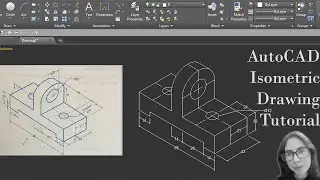 AutoCAD Isometric Drawing Tutorial || Isometric Exercise || Isometric Circle in AutoCAD