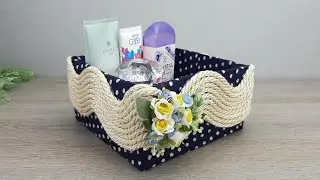 Tender Basket - Do-it-yourself organizer from a cardboard box