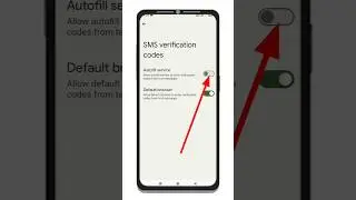 How to enable SMS verification code autofill service | Sms Verification Autofill on Poco #shorts
