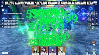 Baizhu & Raiden Really Replace Nahida & Kuki on Alhaitham Team - Satisfying HyperBloom Showcase