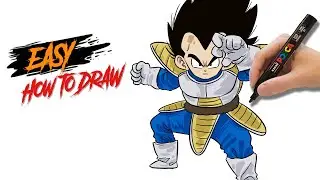 How to draw VEGETA DAIMA