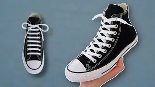 8 WAYS TO LACE CONVERSE CHUCK TAYLOR ALL STAR HIGH TOP (BEST WAY!)