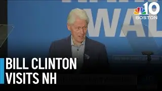 Bill Clinton campaigns in NH for Kamala Harris