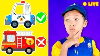 🔴LIVE Policeman and His Car + More Kids Songs | Best Kids Songs and Nursery Rhymes