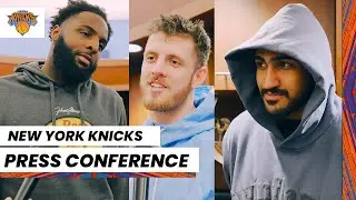 Mitchell Robinson + Isaiah Hartenstein + Obi Toppin | NY Knicks Media Availability (April 9, 2023)