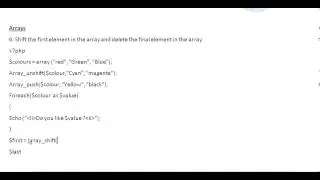 Part 35: Learning Programming (PHP Web Development) - Removing array elements