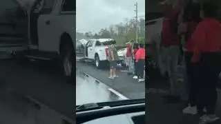 Boat jumps a Super Duty truck