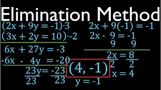 Elimination Method, Systems of Linear Equations, No. 2