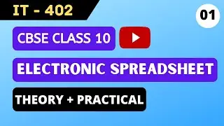 Electronic Spreadsheet Class 10 | IT 402 Unit 2 Electronic Spreadsheet Advanced | IT 402 MCQ