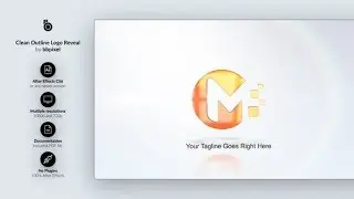 Clean Outline Logo Reveal (Best After Effects Projects)