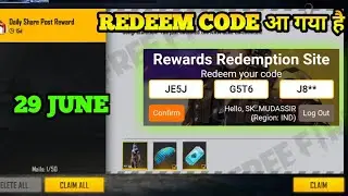 Free Fire Redeem Code Today | Free Fire 29 June Redeem Code | Free Fire Pro League