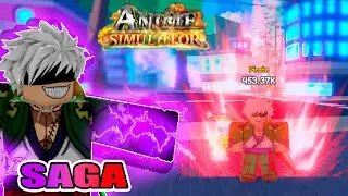 VOU FICAR MUITO FORTE NESSE NOVO JOGO... ANIME SIMULATOR - ROBLOX